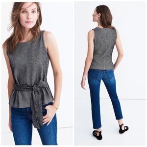 MADEWELL // French rib waist-tie top